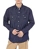 [ラングラー] 公式 デニムウエスタンシャツ メンズ WM1027-300 ネイビー L