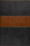 Holy Bible: New Living Translation, Black / Tan LeatherLike, Personal Size