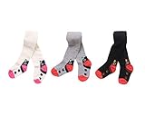 ベビーガールズストックレギンスかわいいフクロウ3パックコットンタイツショーツ3 – 8t カラー: グレー