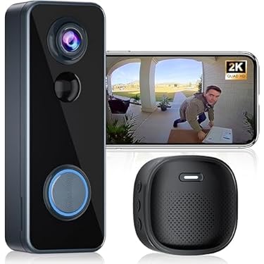 Amazon.co.jp: インターホン ワイヤレス工事不要[2K HD 180° 超広角