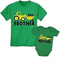 Big Brother Little Brother Shirts Gift ForトラクターLoving Boys兄弟セット