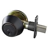 Design House 727420 Single Cylinder Deadbolt, Oil Rubbed Bronze [並行輸入品]