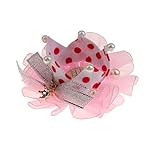 ノーブランド品 可愛い　女の子　赤ちゃん　ヘアクリップ　クラウン　王冠　蝶結び　髪飾り　髪留め　ギフト　全4色選べる - 濃紺