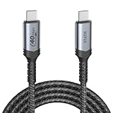 Statik Ultra4 USB C - USB C充電ケーブル USB - USBタイプショートケーブルコード 240W 40gb/s 超高速充電&データ転送 電話および電子アクセサリー用 USB-c to USB-cケーブル USB-4 3フィート
