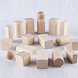 モンテッソーリ幾何固体 - ウォルドーフ木製玩具 - エコフレンドリー玩具 - 木製シェイプのおもちゃ - ホームスクール 18 個