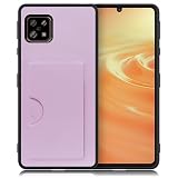 LOOF SKIN SLIM-SLOT AQUOS sense6 / sense6s SHG05 / SH-54B / SHG07 用 アクオス ケース カバー カードポケット カード収納 カード 背面 スマホケース スマホカバー 背面カード収納 [ライラック]