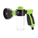 Kicode ガーデンホースノズルハンドスプレー ヘビーデューティ高圧水スプレーガン ワット/ピストルグリップトリガー