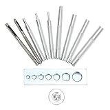 11ピースメタル革パンチスナップリベットdiyの革レザークラフト
