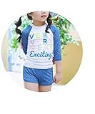 WIN キッズ用水着 供 女児 女の子 男の子　　水着 キッズ ラッシュガード 可愛い タンキニ スカート 通販 ビギニ 温泉 プール スイミング 韓国風 (XL, 女の子)