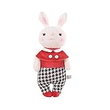 ラブリーホームぬいぐるみおしゃれガールRabbbit子供のおもちゃ大人のギフトレッドショール