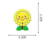 40個の赤ちゃんセーターのボタンの漫画装飾的なボタンのセット、花（ランダムカラー）