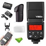 Godox V350C フラッシュ Canon 1/8000s HSS 2.4G GN36 500 フルパワーフラッシュ 0.1s-1.7s リサイクルタイム TTL スピードライト Canon 6D 80D 77D 70D 60D 50D 40D 30D 800D 750D/760D 700D 650D 600D 550D 500D(