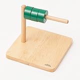 【Natural MONTESSORI】モンテッソーリ教具 -- リング横通し -- montessori 教育 ナチュラルモンテッソーリ 本格教材 木製知育玩具 木製パズル ブロック リング横通し
