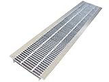 細目ノンスリップ型U字溝用グレーチング 適用みぞ幅300mm 長さ995mm 適用荷重:乗用車(T-2) HUPX-300-25