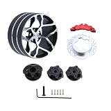 JOYSOG メタルトランスミッター ハンドホイール Flysky Noble NB4 X6 X4 MT44 4PX 7PX RC4GS RC6GS W Fly X9 RC トランスミッター ハンドル トリガー アップデートパーツ (ブラック)