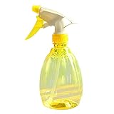 杜屋トヤ　ガーデン用品　プラスチック植物じょろ　軽い便利透明的な花・植物用のスプレーボトル噴霧器　植物栽培用具　3色　 (イエロー)
