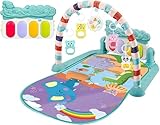 Rutexcベビージム プレイマット 新生児用 フィットネスセット 赤ちゃん 手遊び 玩具付き 成長サポート 室内遊び