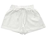 (チェリーレッド) CherryRed 女の子 男の子 子供 ショートパンツ ハーフパンツ デニム 短パン 150 ホワイト