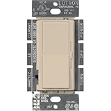 Lutron DVSCCL-253P-TP Diva 250-watt Single Pole/3-Way CFL/LED Dimmer, Taupe [並行輸入品]