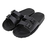 不二貿易 ベルトサンダル 24~25cm EVA ブラック ブラック