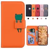 Kedic Google Pixel 8a ケース 手帳型 Pixel 8a 携帯ケース Pixel 8a カバー 可愛い グーグル ピクセル8a ケース ぴくせる8a 手帳型ケース カード収納 財布付き カードホル スタンド機能 Google Pixel 8a スマホケース Pixel8a ケース かわいい 動物柄 薄型 防水 ノート型 男女兼用 (オレンジ)