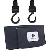 YDCX ベビーカーフック と ベビーカー用バッグ 収納セット マジックテープ式 マルチフック [ 2個組 荷重20Kg ]