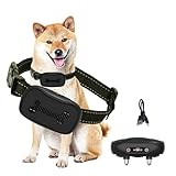 aninako 無駄吠え防止首輪 【2025新振動＋超音波モード】無駄吠え防止グッズ訓練用 犬 しつけ 首輪 無駄吠え防止 無駄吠え防止器具 犬吠え防止グッズ (黒)