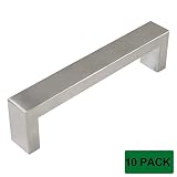 Probrico 4 / 5 " Wideキッチンキャビネットハンドルステンレススチールモダン家具引き出しPulls 1パック 10 Pack PDDJ30HSS128-10Pack