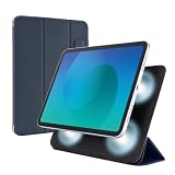 エレコム iPad A16 第11世代 11インチ 2025年 10.9インチ 第10世代 2022年 ケース 軽量 スリム マグネット吸着 2つの角度調節可能 Apple オートスリープ/ウェイク対応 ネイビー TB-A25RWVPF2NV