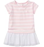 [POLO RALPH LAUREN (ポロラルフローレン)] ストライプド ジャージーTシャツドレス ベビー 女の子 ピンク 80cm (12ヶ月) [並行輸入品]