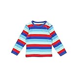 (フィクソーニ)FIXONI 北欧ブランド 綿１００％カラフルボーダー長袖Tシャツ 92cm