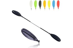 MORGEN SKY パドル カヤックパドル ダブルプレード アルミパドル 2ピース分割 kayak用 親子揃い ツーリング フィッシング ボートオール アルミ合金 軽量 収納便利 BR01