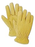 Magid B743ET-L Men's Pro Grade Collection Premium Red-Lined Grain Pigskin Gloves, Tan, Large [並行輸入品]