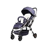 (ニュージャパン)軽量A型両対面ベビーカー　折畳がラクラク フルフラット サスペンション機能　1ヶ月～48ヶ月頃対象 (ダークブルー　)