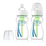 Dr Brown's Natural Flow 240ml Twin Pack Wide Neck Bottles