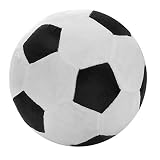 サッカーボール枕ぬいぐるみふわふわプラッシュベビーサッカーボールソフト耐久性サッカースポーツトイギフトforキッズ、8 " L x 8 " W x 8 " H、ブラック