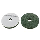 uxcell ダイヤモンド研磨パッド　レジン製ホワイト　ダブルサイド　6000グリット　2個入り