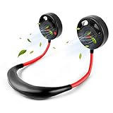 【2020年進化版 羽根なし】 携帯扇風機 首掛け扇風機 羽なし ハンズフリー扇風機 ハンディ ファン 小型扇風機 超大容量2000Mah