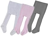 toptimベビー女の子シームレスソックス3パックcable-knitタイツfor Toddlers子 US サイズ: L