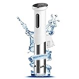 低温調理器 真空調理器 低音調理器 ステンレス製 IPX7防水 お料理用 低温調理機 日本語取扱説明書とレシピ付き（ホワイト）