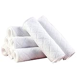 Junda ベビー用品 おむつ 布おむつ 吸水 通気 速乾 10枚セット ホワイト (16*45CM)