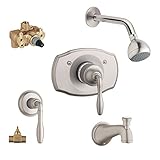 Grohe kts19614 – 34124r-en0 Seaburyタブとシャワーバルブキット、つや消しニッケル