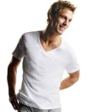Hanes(ヘインズ) 4.2ozVネックショートスリーブTシャツ Sサイス 3枚パック