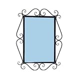 ミラー 鏡 壁掛け アイアン フレーム [幅55×高75cm] INK-1401099H