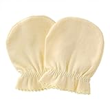 Seliyi オーガニックコットン ミトン指なし 新生児用 きなり