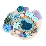 Neueins パンチニードル キット 苔コースター 羊毛フェルトキット 刺繍スターターキット DIY 初心者 蘚苔 かわいい 手芸セット 春/夏/秋/冬