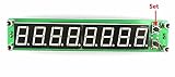 8LED 周波数カウンター　0.1MHz-2.4GHz マニュアル資料付き (緑色LED)