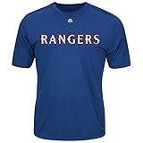 マジェスティックMLBテキサス・レンジャーズチームTシャツロイヤルM