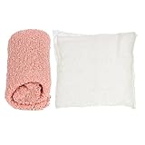 Prettyia ベイビー　写真　写真の小道具　ストレッチ　ニット　ラップリグ　ピンク　クリーム　２個