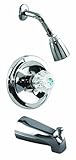 Aqua Plumb 1550220 Single-Handle Tub/Shower Polished Chrome Faucet with Trim [並行輸入品]